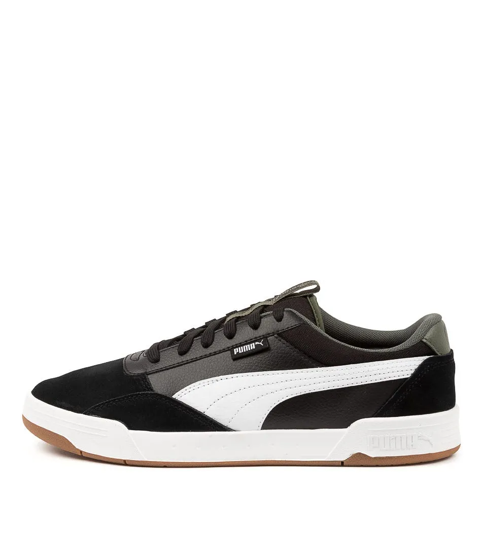 PUMA C-skate Blk-wht Nubk-lthr