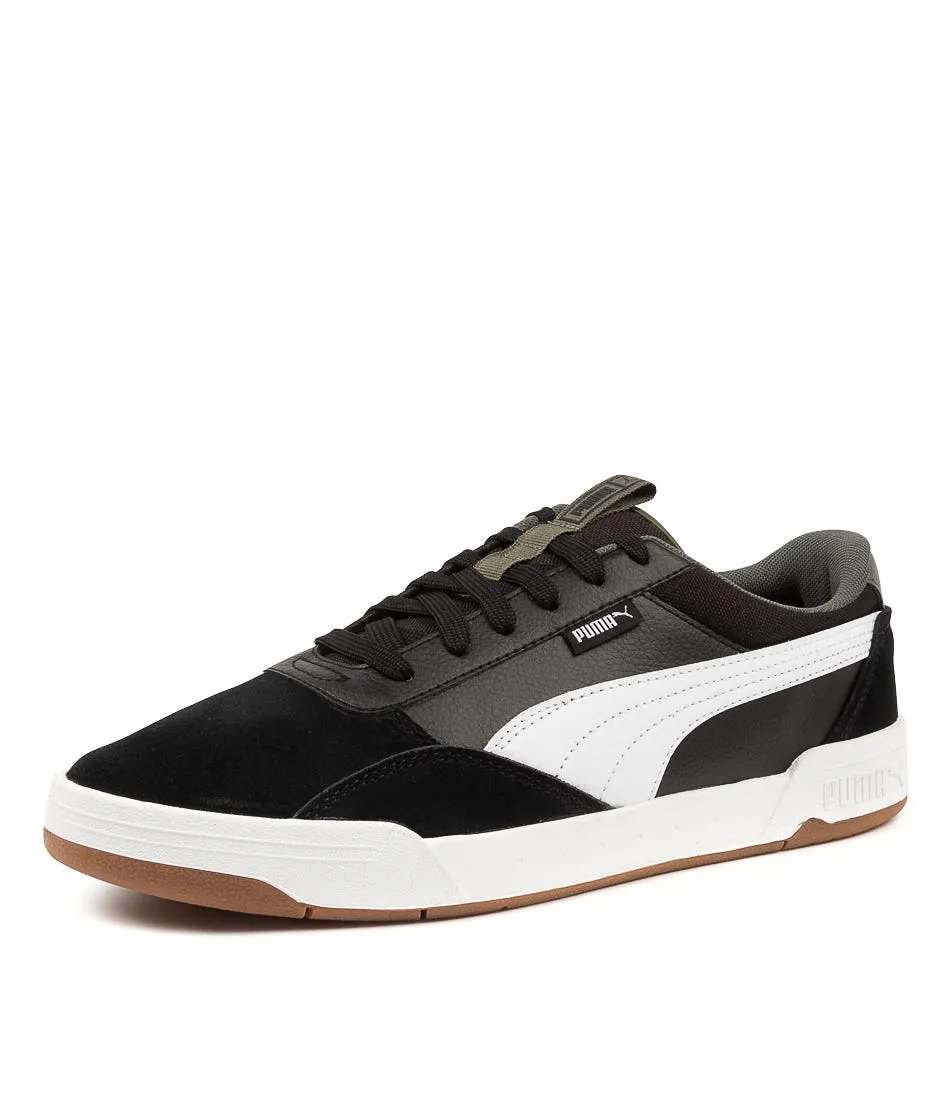 PUMA C-skate Blk-wht Nubk-lthr