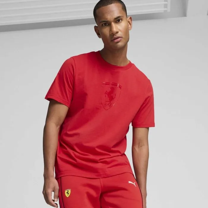 Puma FERRARI RACE TONAL BIG SHIELD TEE