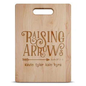 Raising Arrows Personalized Maple Cutting Board