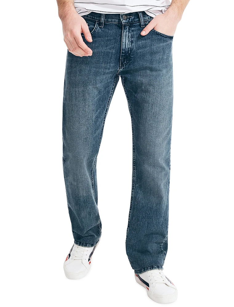 Relaxed-Fit Stretch Denim Jeans