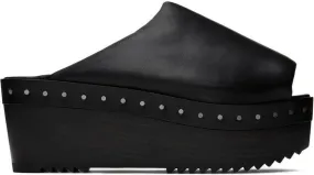 Rick Owens Black Studded Platform Sandals