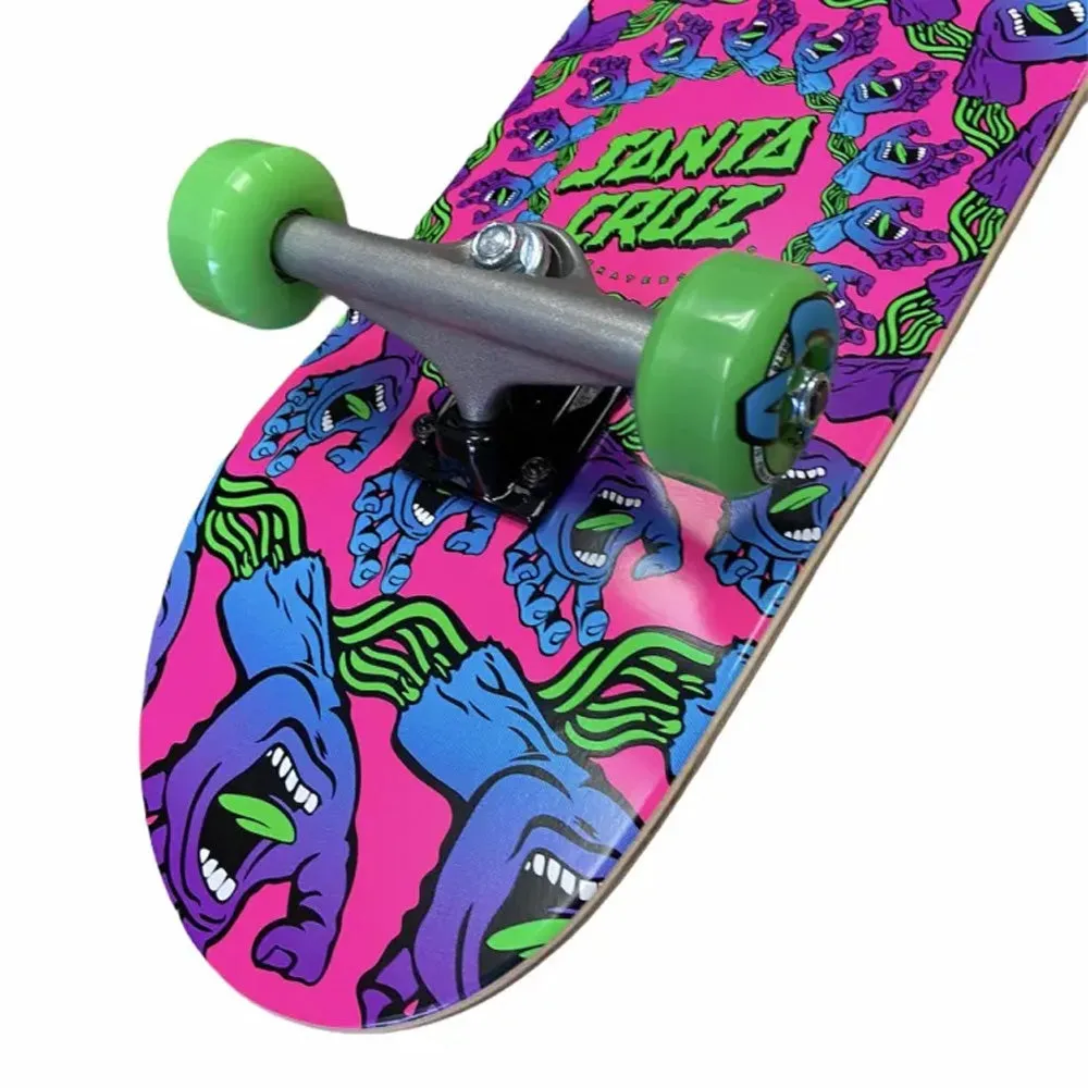 Santa Cruz Mandala Hand 7.75" Complete Skateboard - Purple Pink