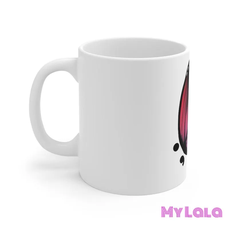 Semicolon Butterfly Mug 11oz