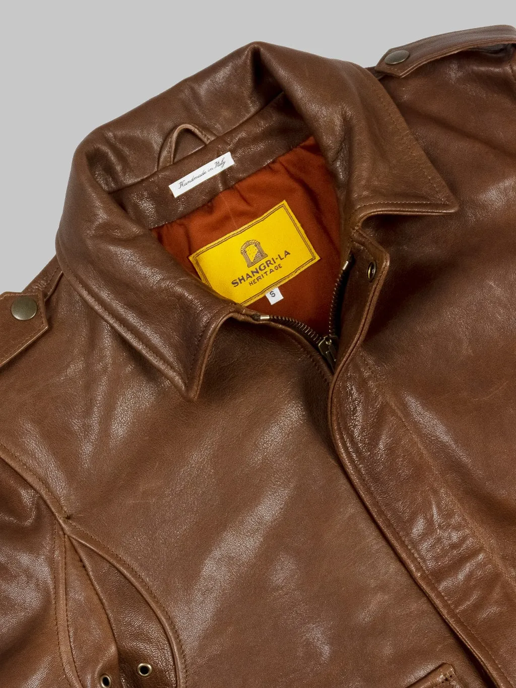 Shangri-La Heritage Don Gentile A-2 Seal Brown Flight Jacket