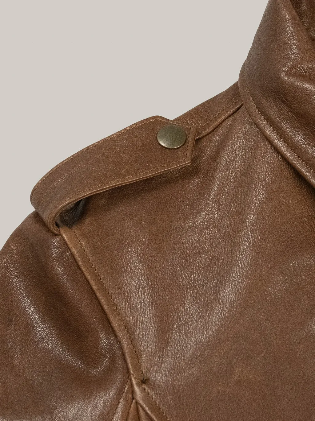 Shangri-La Heritage Don Gentile A-2 Seal Brown Flight Jacket