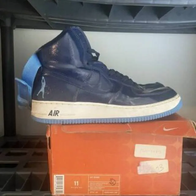 Size 11 - Nike Air Force 1 Sheed Midnight Navy Blue Rash...