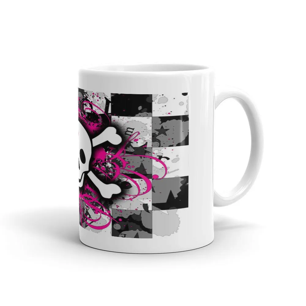 Skull n Bones Checkered Mug