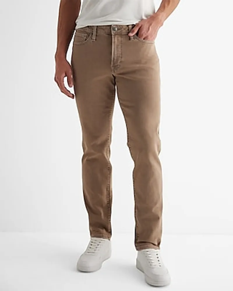 Slim Light Brown Hyper Stretch Jeans