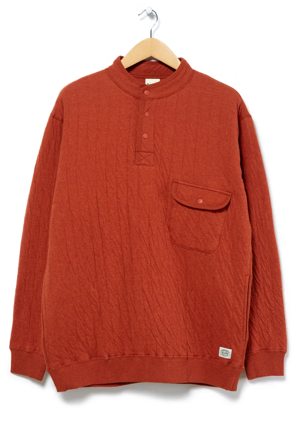 Snow Peak Natural Warm Stretch Pullover - Orange