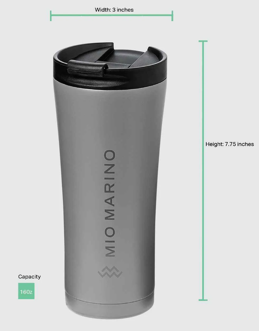 Solid Slender Travel Mug