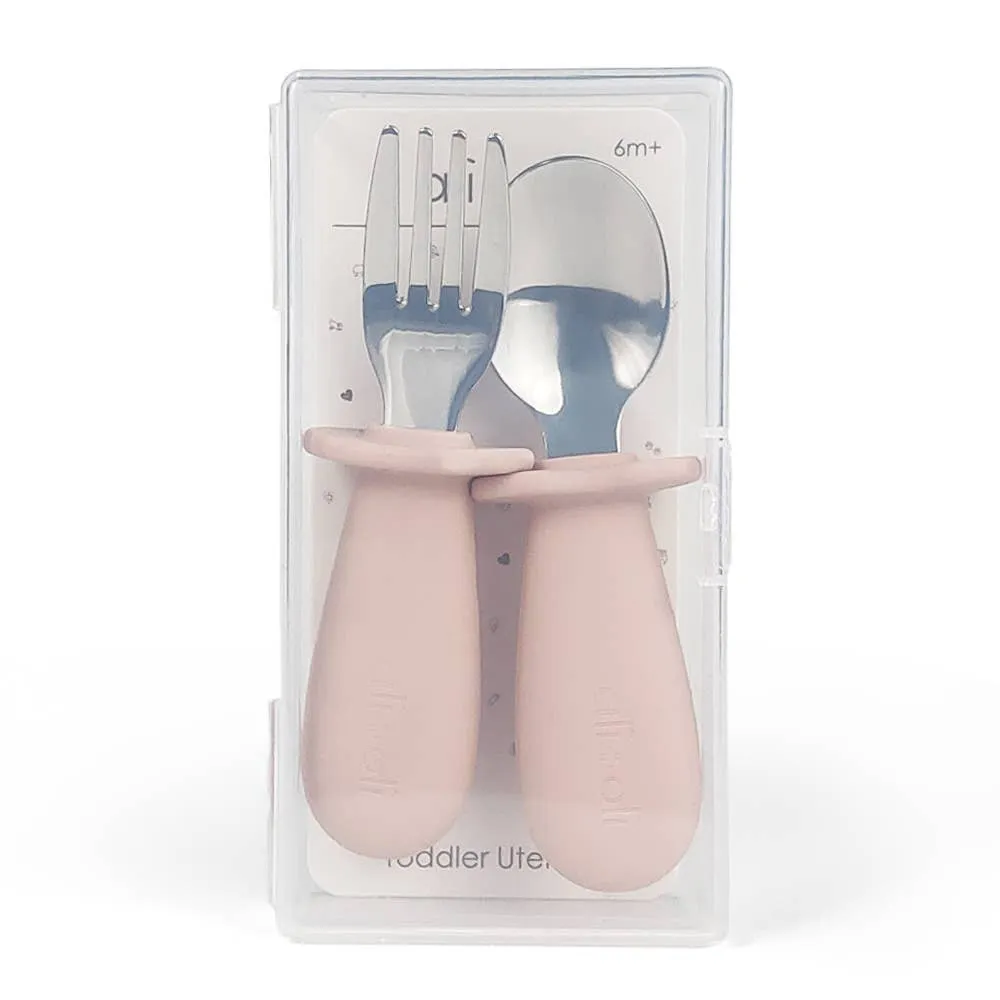 Spoon & Fork Learning Set | Pink