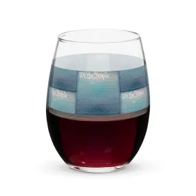 Stemless wine glass