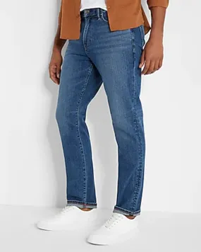 Straight Fit Dark Wash Hyper Stretch Jeans