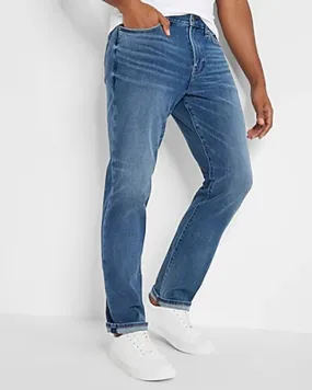 Straight Fit Medium Wash 4-Way Hyper Stretch Jeans