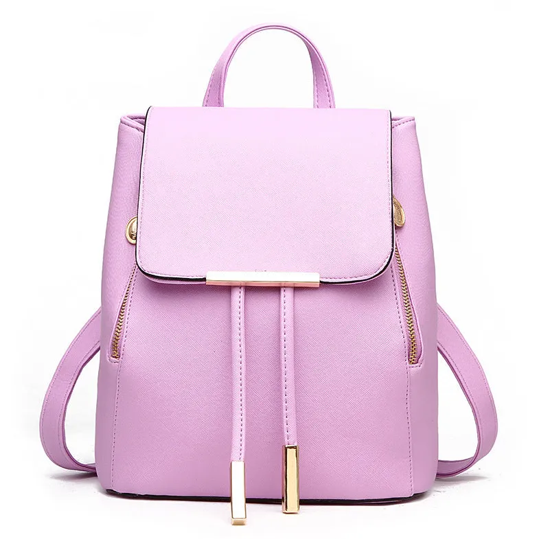 Stylish Backpack with Gold Accents