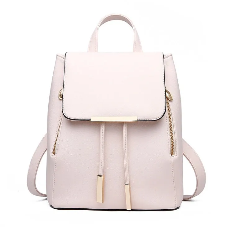 Stylish Backpack with Gold Accents