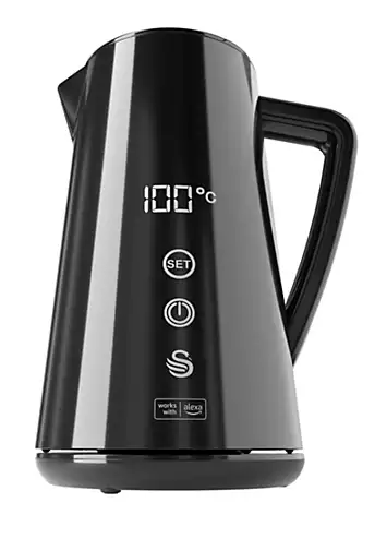 Swan SK14650BLKN 1.5L Alexa Smart Kettle - Black | Kaleidoscope