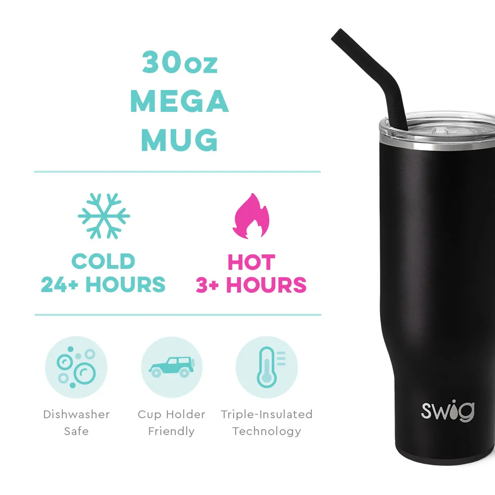 Swig Black Mega Mug (30oz)