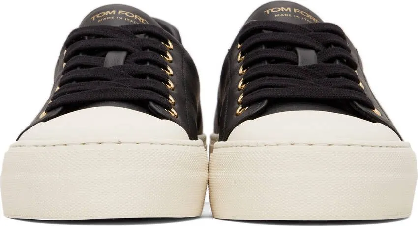 TOM FORD Black Grace Low-Top Sneakers