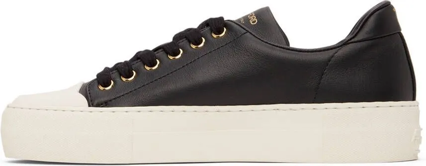 TOM FORD Black Grace Low-Top Sneakers