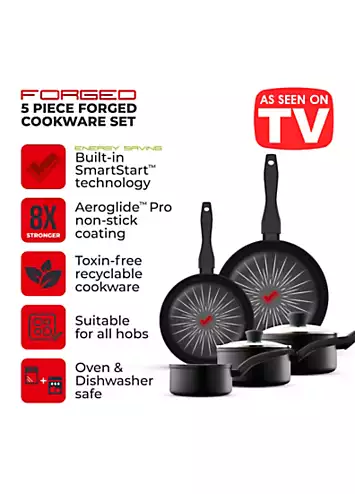 Tower SmartStart Forged 5 Piece Cookware Pan Set | Kaleidoscope