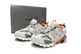 Track Sneakers White & Orange