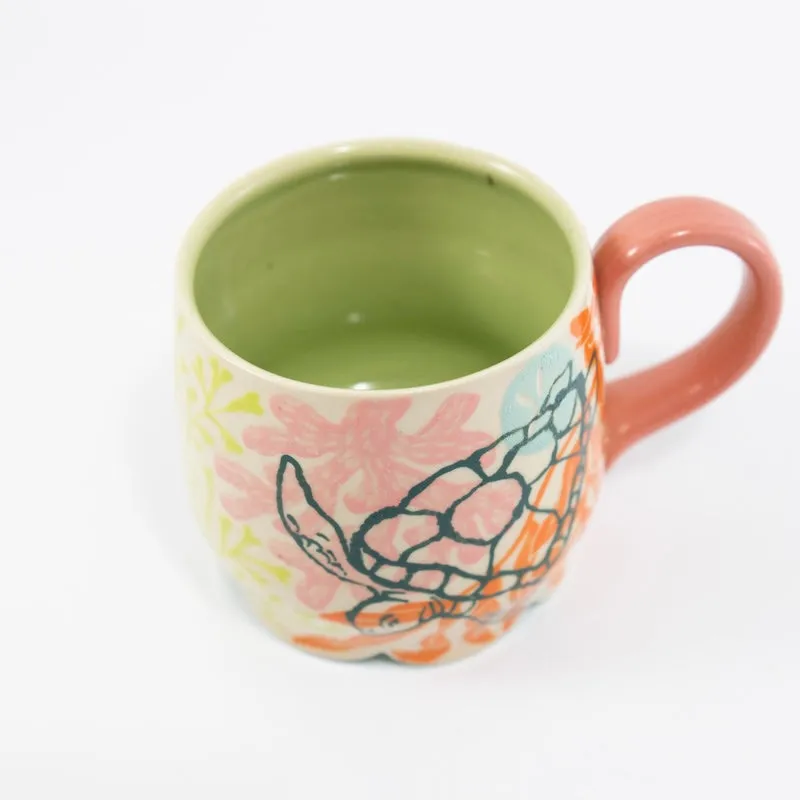 Turtle Scalloped Mug