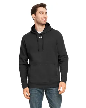 Under Armour Men's Hustle Pullover Hooded Sweatshirt 1300123 BLACK/ WHT 001