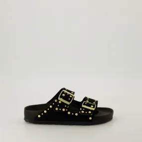 Versatile Black Arizona Sandals