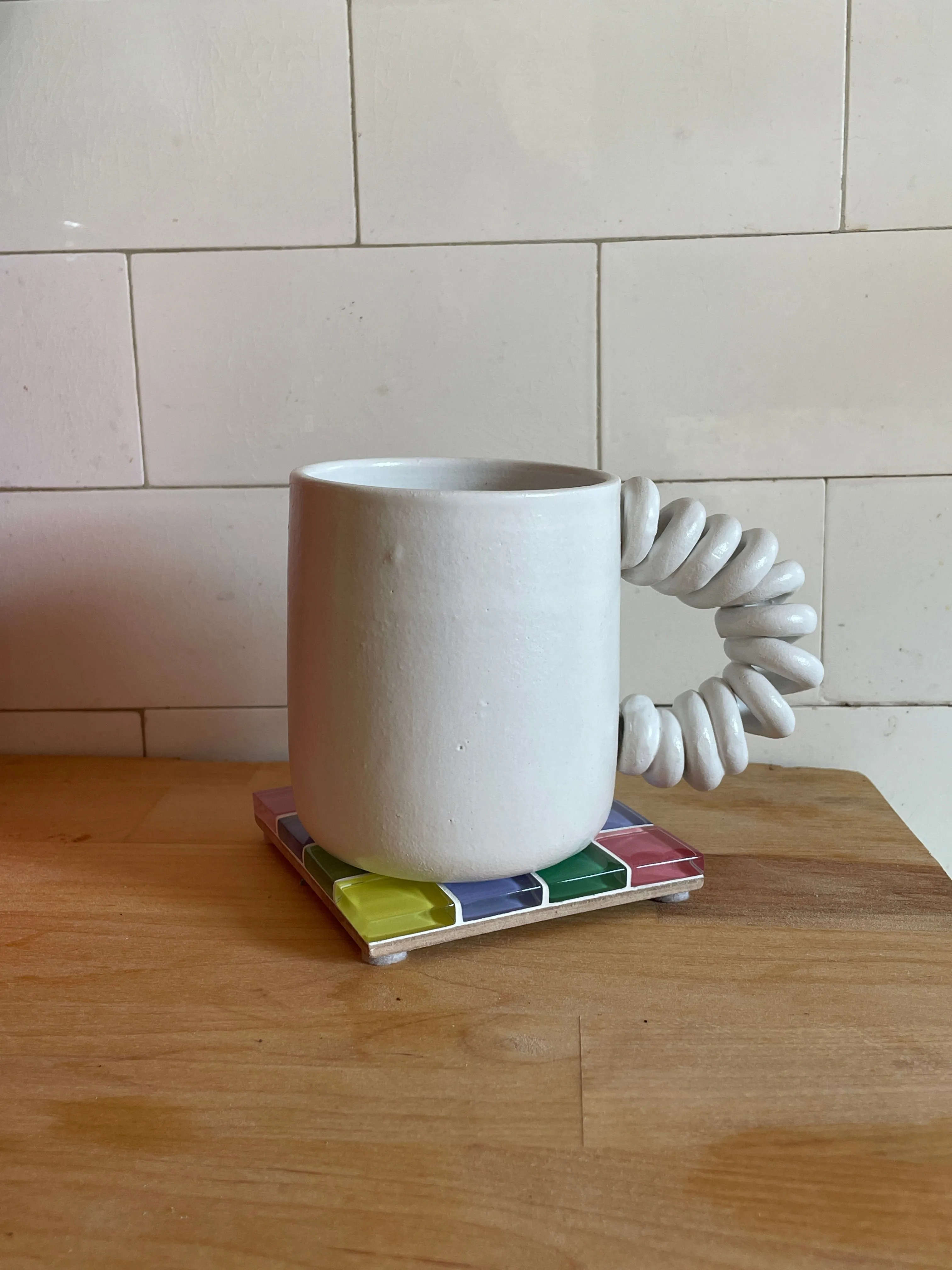 White Boing Mug