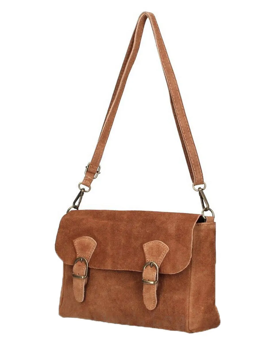 Women's cognac leather bag marcella