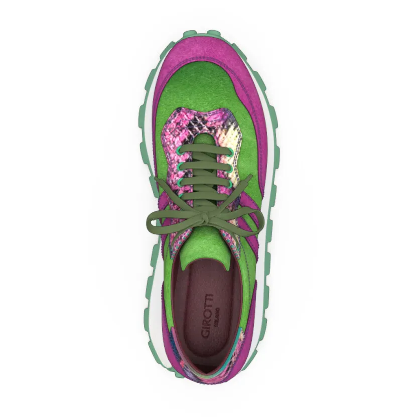 Women's Leather Running Sneakers 54820