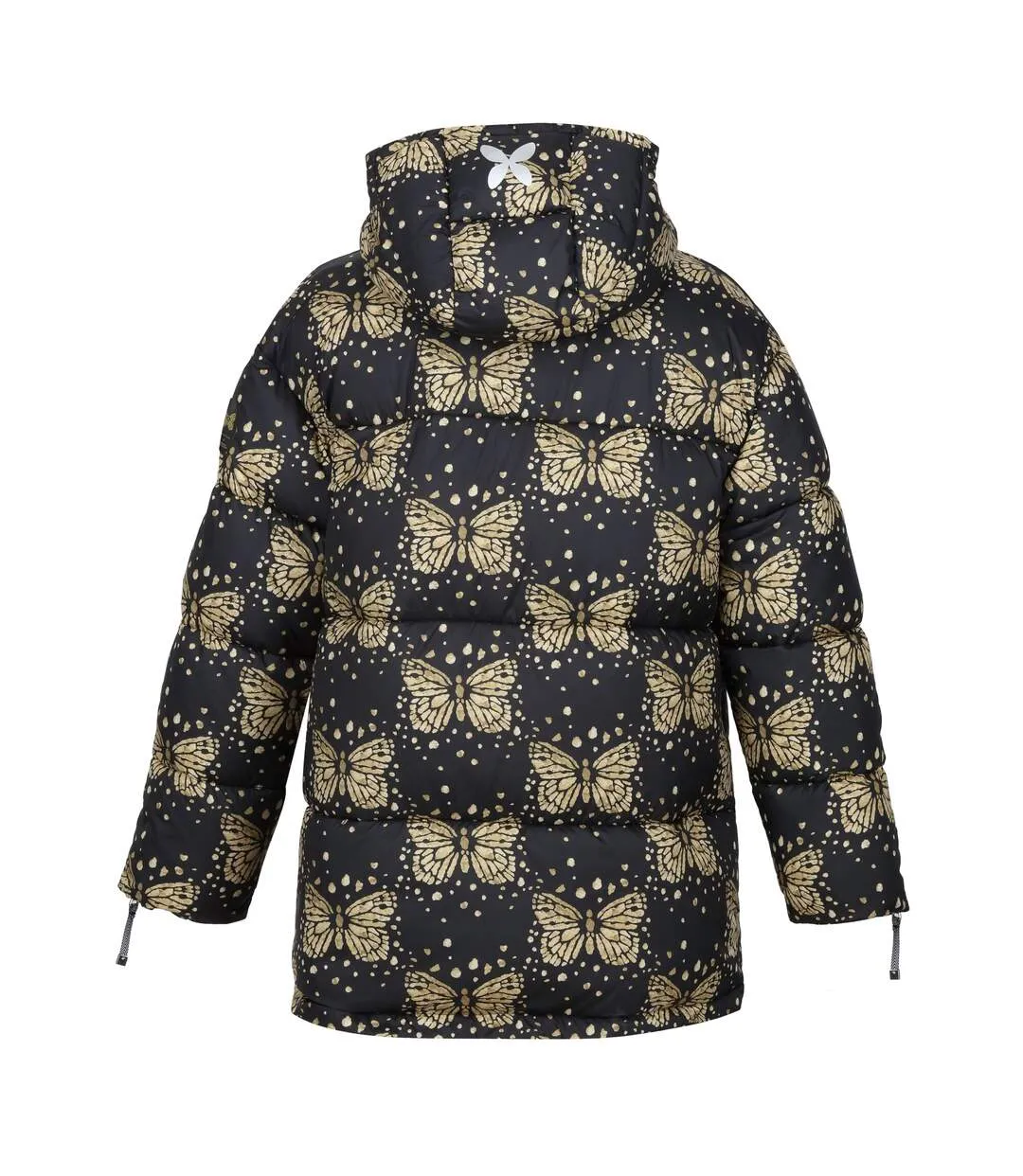 Womens/ladies christian lacroix gallican messangers print baffled padded jacket black/gold Regatta