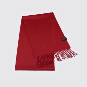 Woven Scarf 100% Cashmere Burgundy