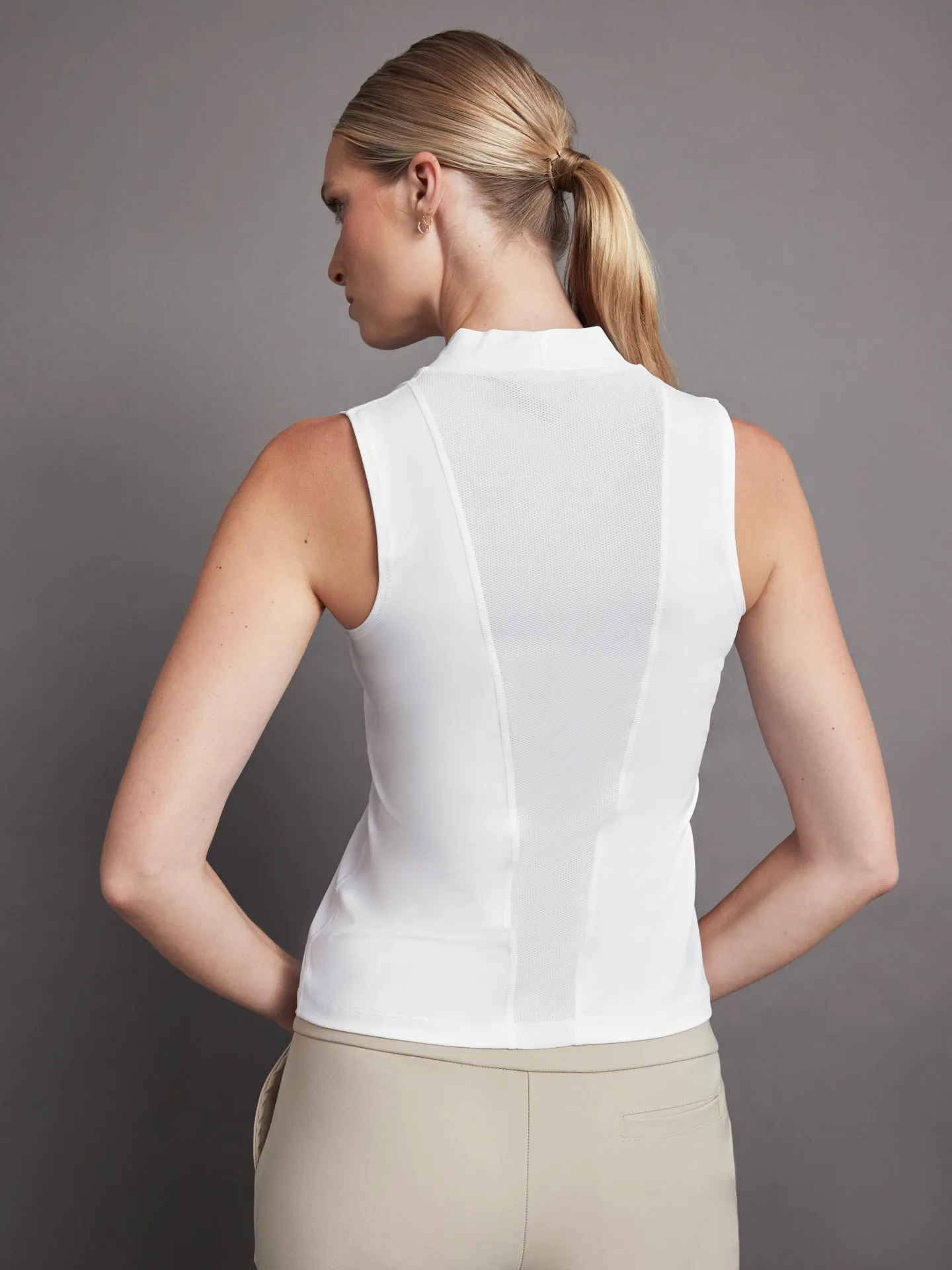 Wrap Neck Tank - White