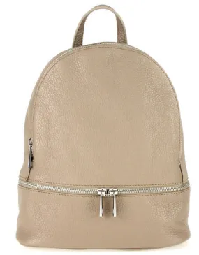 Zaira taupe calfskin backpack